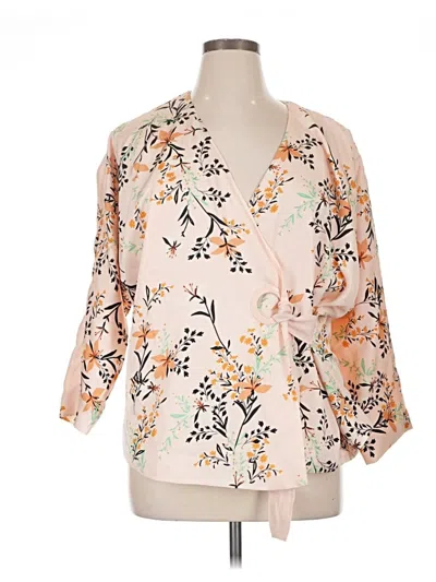Pre-owned Eloquii Jacket In Pink