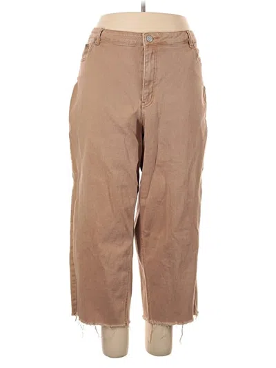 Pre-owned Eloquii Jeans In Brown