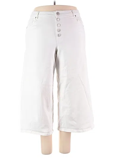Pre-owned Eloquii Jeans In White