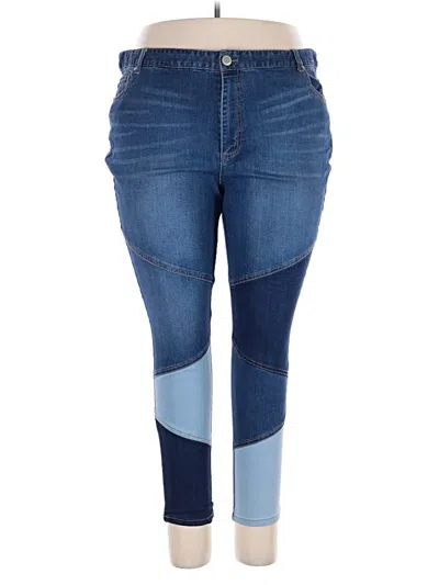 Pre-owned Eloquii Jeggings In Blue