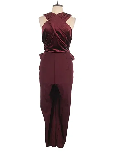 Pre-owned Eloquii Jumpsuit In Burgundy