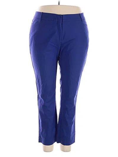 Pre-owned Eloquii Khaki Pant In Blue