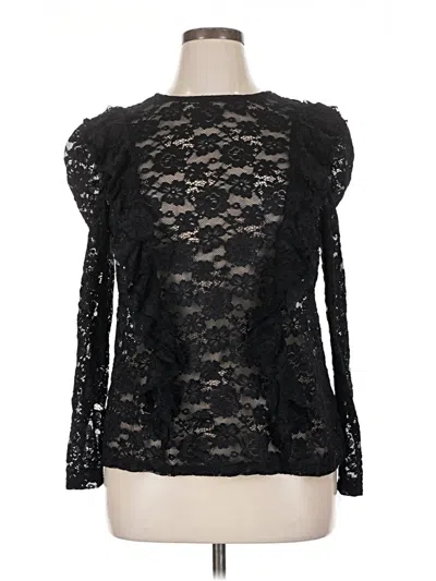 Pre-owned Eloquii Long Sleeve T-shirt In Black