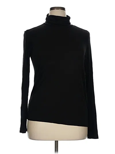 Pre-owned Eloquii Long Sleeve Turtleneck In Black