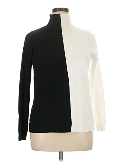 Pre-owned Eloquii Long Sleeve Turtleneck In Ivory
