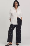 Eloquii N Plus Bow Bootcut Jumpsuit Pants In Black