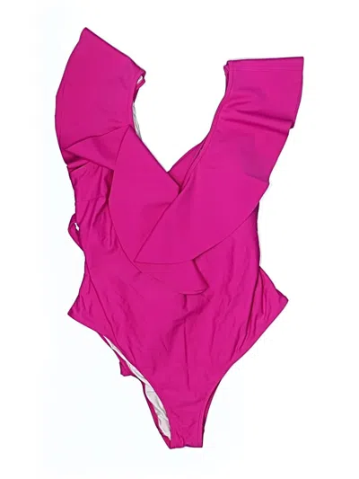 Pre-owned Eloquii One Piece Swimsuit In Pink