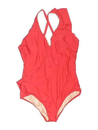 Pre-owned Eloquii One Piece Swimsuit In Red
