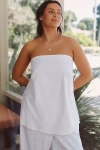 Eloquii Plus Linen Blend Column Tube Top