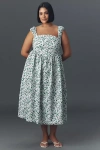 Eloquii Plus Sleeveless Corset A-line Midi Dress