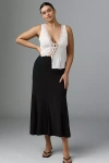 Eloquii Plus Trumpet Jersey Midi Skirt