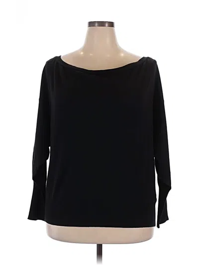 Pre-owned Eloquii Pullover Sweater In Black
