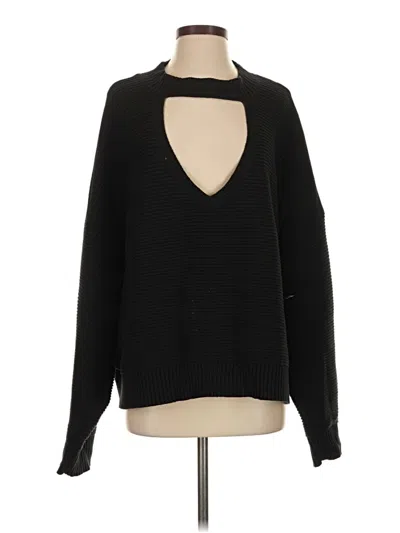 Pre-owned Eloquii Pullover Sweater In Black