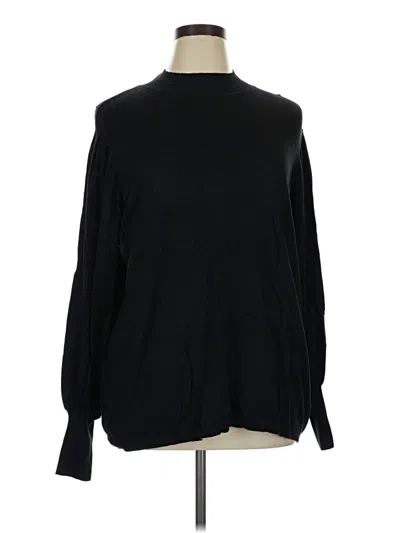 Pre-owned Eloquii Pullover Sweater In Black