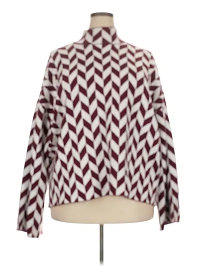 Pre-owned Eloquii Pullover Sweater In Burgundy