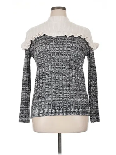 Pre-owned Eloquii Pullover Sweater In Gray