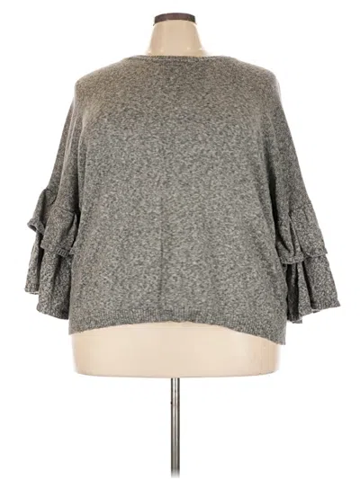 Pre-owned Eloquii Pullover Sweater In Gray