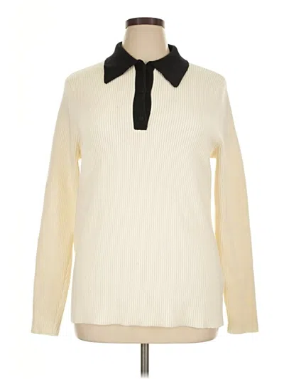 Pre-owned Eloquii Pullover Sweater In Ivory
