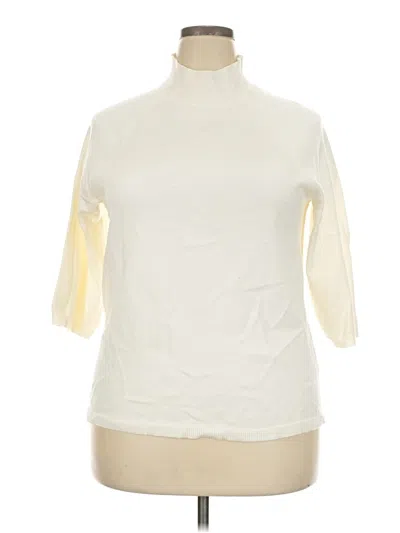 Pre-owned Eloquii Pullover Sweater In Ivory