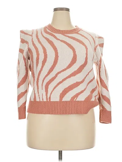 Pre-owned Eloquii Pullover Sweater In Pink