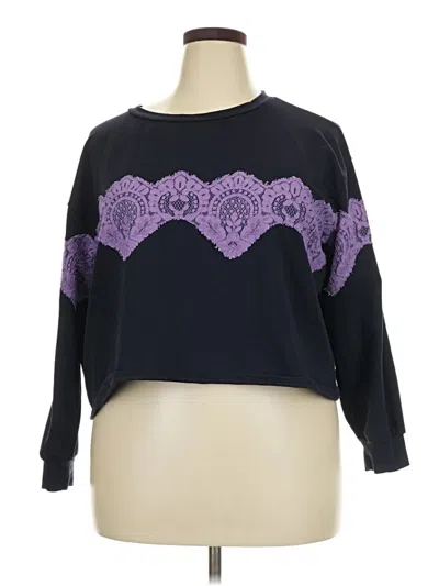 Pre-owned Eloquii Pullover Sweater In Purple