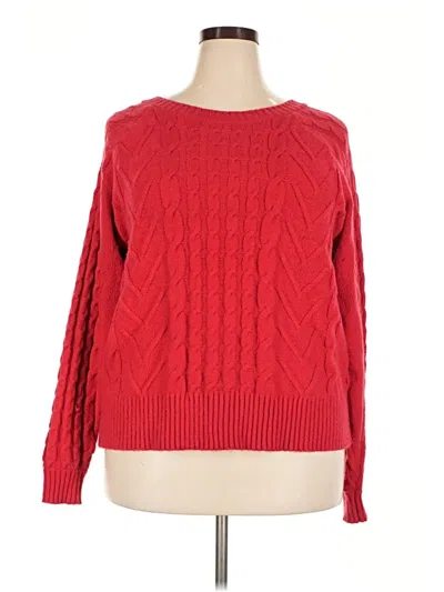 Pre-owned Eloquii Pullover Sweater In Red