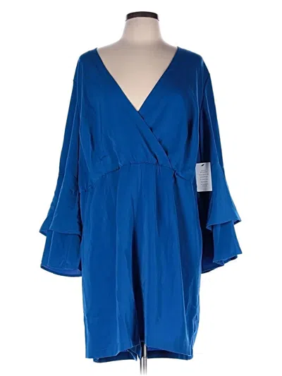 Pre-owned Eloquii Romper In Blue