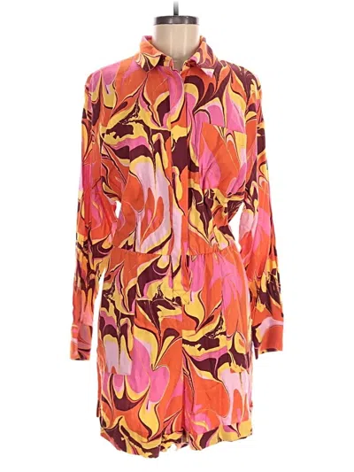 Pre-owned Eloquii Romper In Orange
