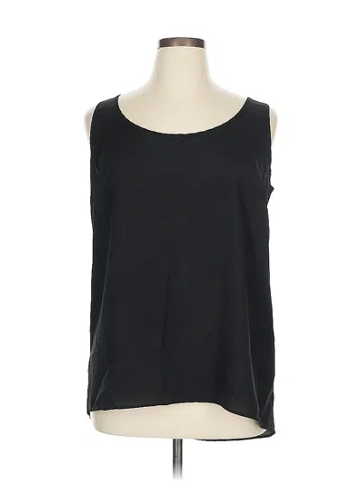 Pre-owned Eloquii Sleeveless Blouse In Black