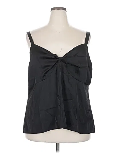 Pre-owned Eloquii Sleeveless Blouse In Black