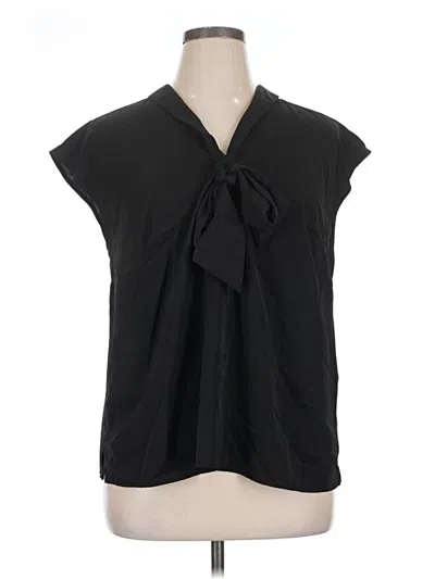 Pre-owned Eloquii Sleeveless Blouse In Black