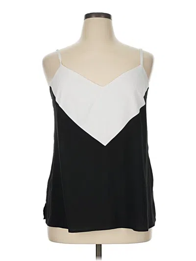 Pre-owned Eloquii Sleeveless Blouse In Black