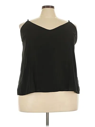 Pre-owned Eloquii Sleeveless Blouse In Black