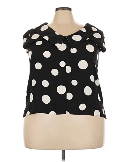 Pre-owned Eloquii Sleeveless Blouse In Black