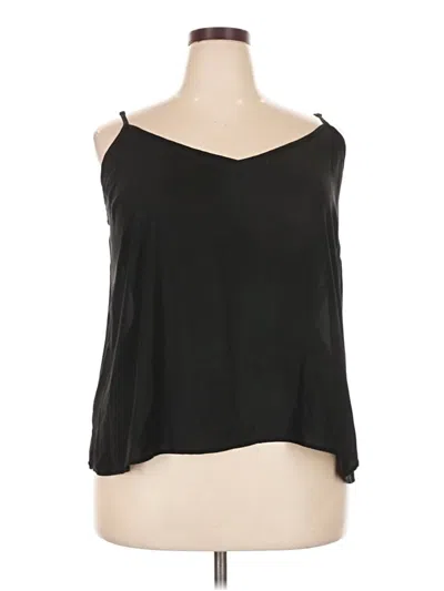 Pre-owned Eloquii Sleeveless Blouse In Black