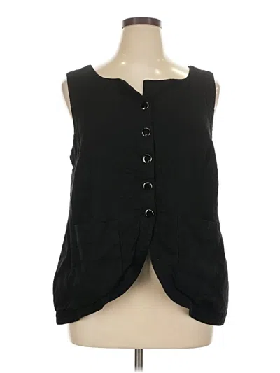 Pre-owned Eloquii Sleeveless Blouse In Black