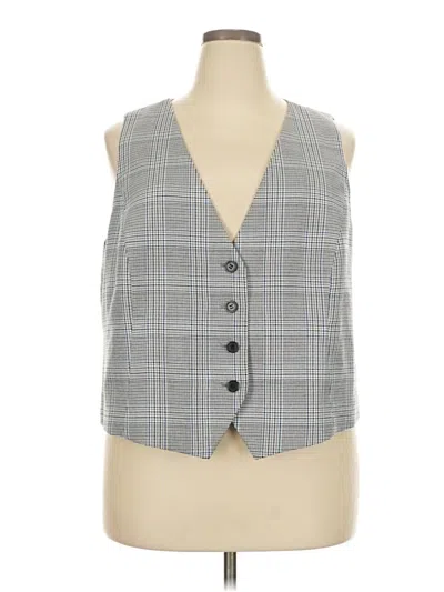Pre-owned Eloquii Sleeveless Blouse In Gray