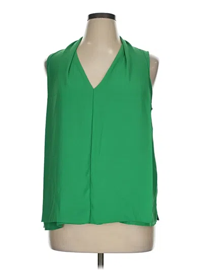 Pre-owned Eloquii Sleeveless Blouse In Green