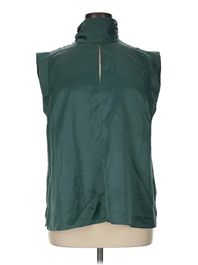 Pre-owned Eloquii Sleeveless Blouse In Green