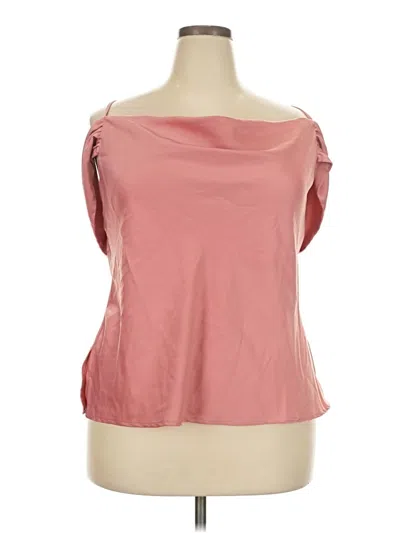 Pre-owned Eloquii Sleeveless Blouse In Pink