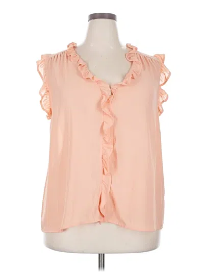 Pre-owned Eloquii Sleeveless Blouse In Pink