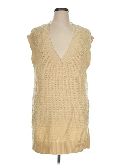 Pre-owned Eloquii Sweater Vest In Gold