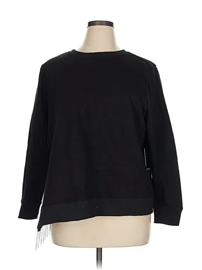 Pre-owned Eloquii Sweatshirt In Black