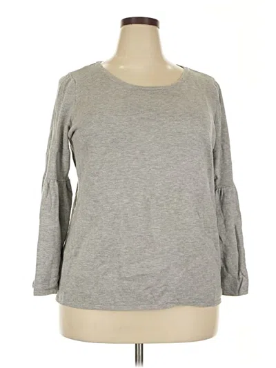 Pre-owned Eloquii Sweatshirt In Gray