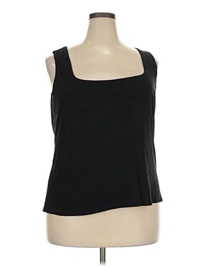 Pre-owned Eloquii Tank Top Black Strapless Neckline Tops