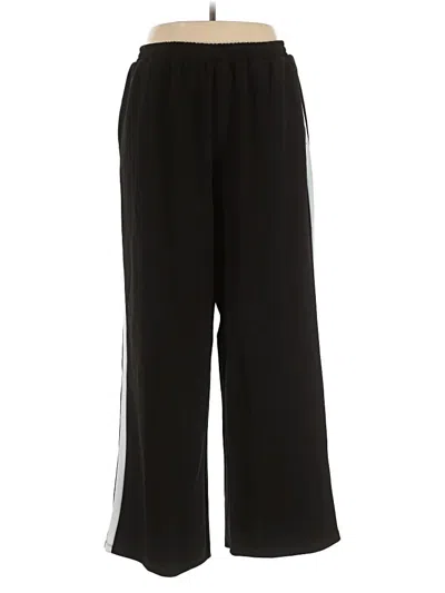 Pre-owned Eloquii Track Pants In Black