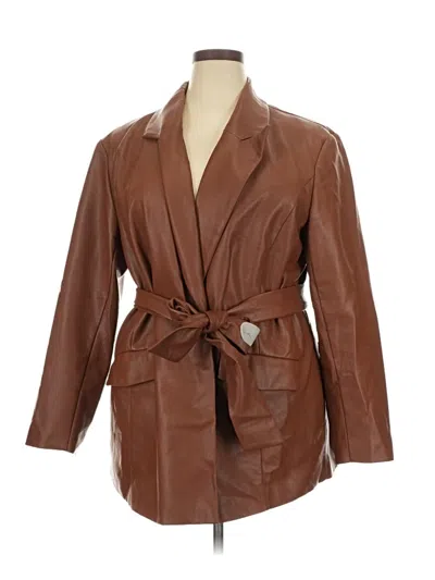 Pre-owned Eloquii Trenchcoat In Brown