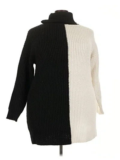 Pre-owned Eloquii Turtleneck Sweater In Black