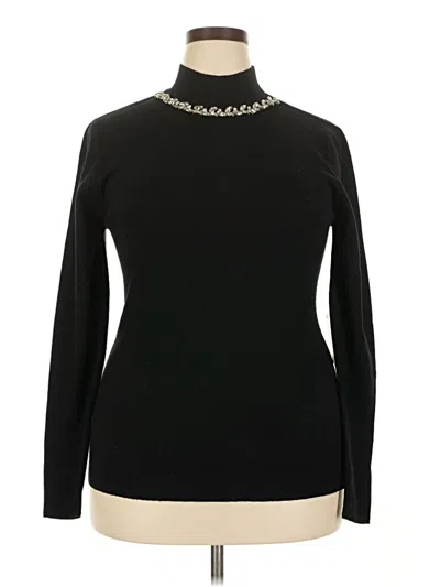 Pre-owned Eloquii Turtleneck Sweater In Black