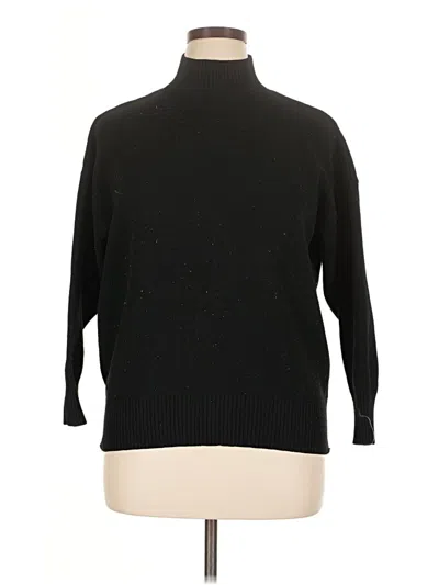 Pre-owned Eloquii Turtleneck Sweater In Black